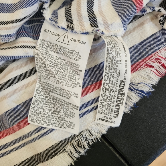 ZARA Striped Cotton Tank Top XL - Picture 6 of 8